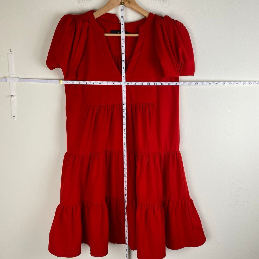 Tuckernuck Pomander Place Kenzo Red Mini Dress Long Sleeve XS - Picture 16 of 16